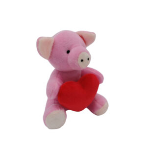 Schweinchen mit Herz groß