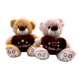 Plüschbär "Viel Glück" Herz