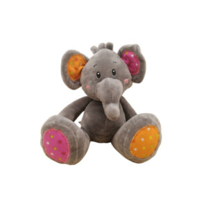 Elefant mit bunten Ohren und Füßen