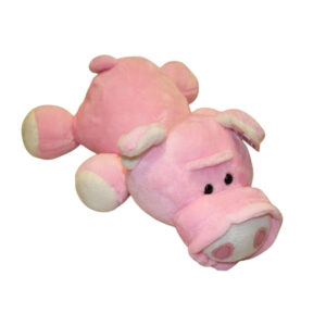 Liegendes Schwein mit weißer Nase