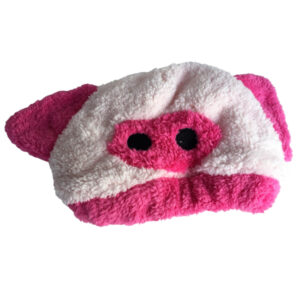 Flauschige Schweinehaube "Rüssel"