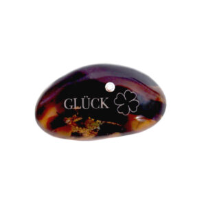 Bernstein Talisman mit Brillant