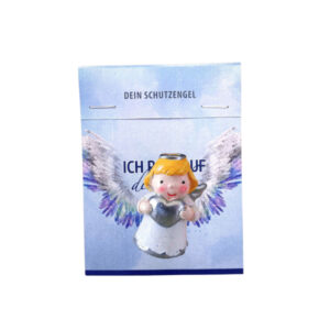 Blonder Schutzengel mit Silberherz in Verp.