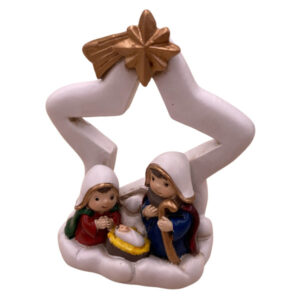 weiße Krippe "Stern"