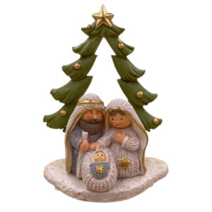 Heilige Familie vor Tannenbaum