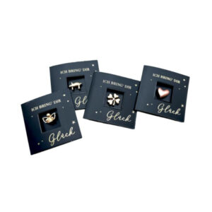 4D Glücksmedallion mit Karte sort.