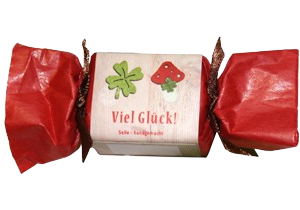 Seife "Glücksbringer" handgemacht Display